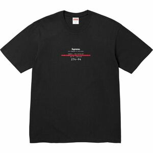 希少★新品本物【黒★XXL】Standard Teeスタンダード Tシャツ フルロゴ 正規店購入 シュプリーム 限定入手困難 Supreme 24SS 即発送