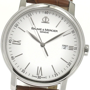 ボーム＆メルシェ Baume & Mercier 65553/Ref.MOA10323 クラシマ デイト クォーツ メンズ 良品 _848544