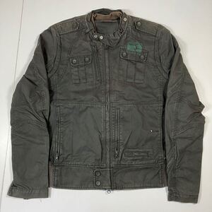 【XL】 USED DIESEL Military Blouson Jacket Olive ディーゼル ミリタリー ブルゾン ジャケット (RN93243) F1125