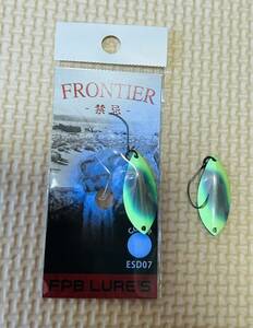 FPBルアーズ フロンティア タブー 0.7g リッチグローチャート オリカラ 新品中古各１枚計２枚セット FPB Lures FRONTIER ESD07