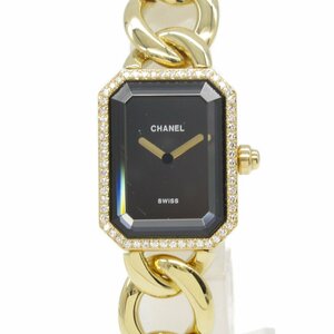 シャネル プルミエールXL ダイヤベゼル 腕時計 ウォッチ ブランドオフ CHANEL K18（イエローゴールド） 腕時計