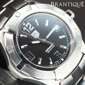 TAG HEUER タグホイヤー エクスクルーシブ SS 自動巻き WN2111 黒 文字盤 回転ベゼル デイト USED 稼働品 メンズ 腕時計 「24204」