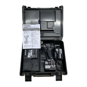 ＊＊ HiKOKI ハイコーキ 18Vコードレスインパクトドライバ バッテリ2個・充電器・ケース付き WH18DDL2 ブラック 目立った傷や汚れなし