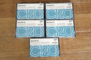 ソニー SONY ノーマルカセットテープ C120 未開封 ５個