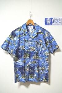 【SALE】■美品！ROBERT J. CLANCEY【ロバート・J ・クランシー】アロハシャツ！MADE IN HAWAII U.S.A.(ハワイ製)RJC