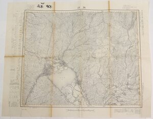 【古地図】諏訪　五万分一地形圖長野十六號(共十六面) 応急修正版　昭和33年　国土地理院★tr.43