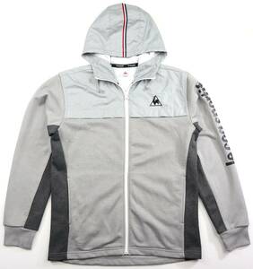 美品★le coq sportif ルコックスポルティフ フーデッドスウェットジャケット/ジップアップパーカー/QB560753/Mサイズ