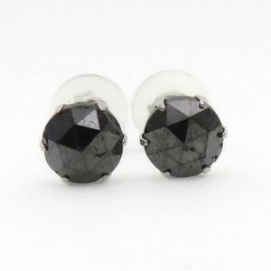 訳あり！　Pt900 ブラックダイヤ0.5ct×2 ピアス　スタッドピアス 計1ct！！　ブラックダイヤモンドピアス 新品　BlackDiamond お買い物！