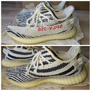 正規品アディダスイージーブースト350ZEBRAゼブラadidasoriginalsYEEZYBOOST350V2CP9654箱タグつきカニエウェストデザインKANYE