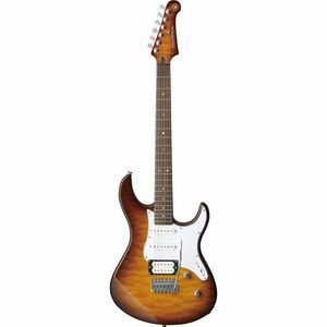 YAMAHA ヤマハ エレキギター PACIFICA212VQM パシフィカ タバコブラウンサンバースト TBS キルテッドメイプル ケーブル　チューナー付