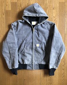 USA製◆アクティブジャケット◆アクティブパーカー◆ダック◆Carhartt カーハート carhartt ◆アメカジ パーカー ブラック　黒　アメリカ製