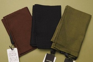 新品総額26,400円 ARTISAN アルチザン 日本製 シルク100% ホップサック ポケットチーフ 3枚セット 2