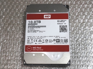 ■ 使用10か月, ヘリウム充填, AVコマンド対応, 高信頼HDD WD Red 10TB WD100EFAX　NAS, HDDレコーダ等に