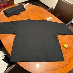muji labo 五分袖　tシャツ カットソー　ブラック　オーバーサイズ　無印良品　ロンt