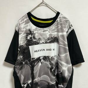 Reebok リーボック　半袖Tシャツ スポーツウェア　ビッグプリント　ロゴプリント　サイズＬ