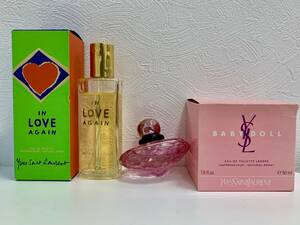 MS389H イヴサンローラン Yves Saint Laurent 香水２点まとめ BABY DOLL 50ml/IN LOVE AGAIN 100ml EAU DE TOILETTE 残８割 現状品