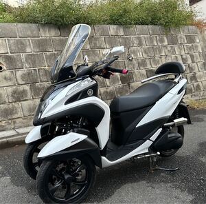 YAMAHA トリシティトライク登録済　155 SG37J 5772キロ　普通自動車免許　ノーヘル　カスタム　横浜　ETC2.0 車の免許　 グリップヒーター