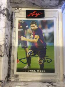 メッシ　直書き　サインカード　messi sign card