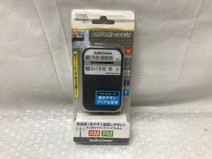 k161□ 【美品】 １円～ OHM AM/FM ポケットラジオ RAD-P 132N 動作確認済み ①