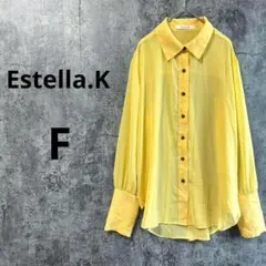 長袖シアーシャツ【Estella.K】Fサイズ♡カラーリングシャツ