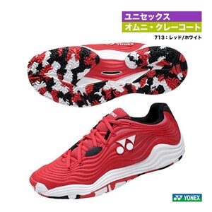 【SHTF5MGC(713) 25.0】YONEX(ヨネックス) テニスシューズ パワークッション フュージョンレブ5メンGC レッド/ホワイト 新品未使用 