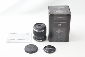 ◆超極上美品◆オリンパス OLYMPUS M.ZUIKO DIGITAL ED 30mm F3.5 Macro 高倍率マクロレンズ 取説 元箱◇ME46046