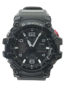 CASIO◆ソーラー腕時計・G-SHOCK/デジアナ/ラバー/BLK/GRY/SS