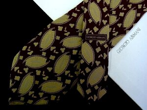 ♪今週の特売980円～♪1882♪状態並品【GIORGIO ARMANI】アルマーニ【ペイズリー 柄】