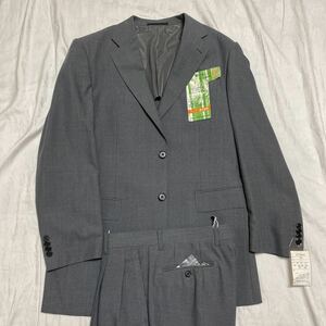 新品未使用　激安タグ付き★春夏★メンズスーツ 紳士服　背広/サイズL A6/紺系　竹素材　センターベンツ　サラサラ生地　激安スーツ