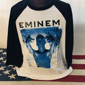 エミネム　EMINEM L ヒップホップ　ラグラン　ラッパーTシャツ