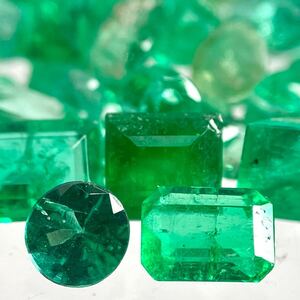 1円〜!!小粒!!〔天然エメラルドおまとめ20.5ct〕j 約4.1g ルース 裸石 宝石 ジュエリー jewelry emerald ベリル w3め8