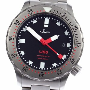 ジン Sinn 1050 U50 デイト 自動巻き メンズ 美品 箱付き_780199