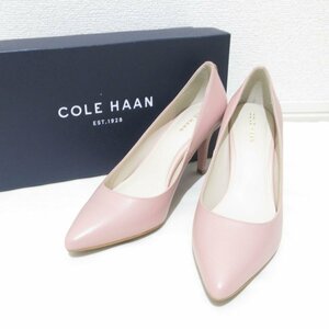 新品同様 COLE HAAN コールハーン GEMMA LOGO PUMP レザー ポインテッドトゥ パンプス US5.5 22.5cm ミスティーローズ ◆