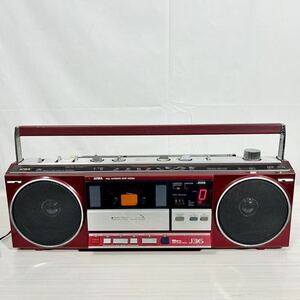 Y352/AIWA/アイワ/CS-J36/ラジカセ/CS-J36/レッド/赤/昭和レトロ/ヴィンテージ/アンティーク/希少/オーディオ機器/通電確認済み/アダプター