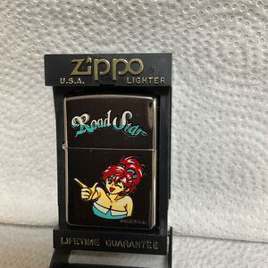 送料は無料です。未使用品 ZIPPO Road Star セクシーガール 1997年9月製 zippo ロードスター SP カー 希少モデル