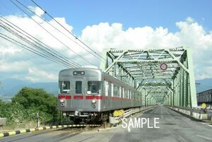 長野電鉄 3500系 長野線 旧村山橋【鉄道写真00911】KGサイズ☆