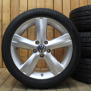 VW フォルクスワーゲン パサート 純正 17インチ 7.5J+47 PCD112 ハンコック 235/45R17 タイヤ ホイール 4本SET