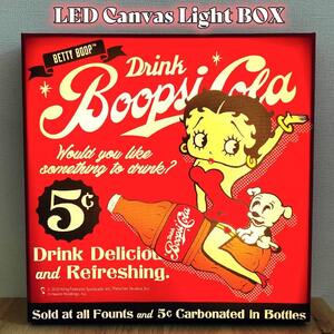 LEDライト インテリア 可愛い ベティ・ブープ キャンバス 壁掛け Canvas Light BOX BETTY-COLA おしゃれ 雑貨 光る 間接照明 かわいい