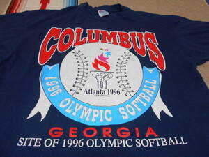 １９９６年製HANES へインズ BEEFYアトランタ オリンピック ソフトボール ATLANTA OLYMPICS COLUMBUS GEORGIA SOFTBALL VINTAGE ビンテージ