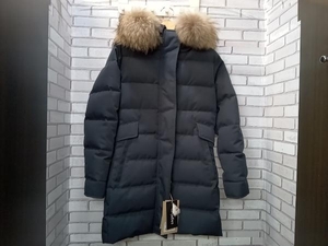 PYRENEX ピレネックス grenoble fur ダウンコート ダウン Sサイズ ネイビー 紺色