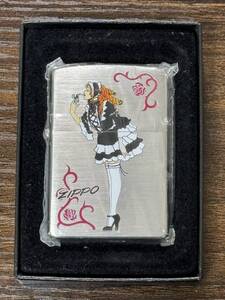 zippo ウィンディ ゴスロリ コスチューム WINDY 特殊加工品 2006年製 FIRST LADY バルガガール 筆記体 薔薇 デットストック ケース