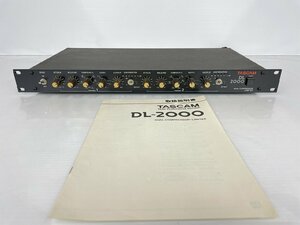 rh 取説付 TASCAM タスカム DUAL COMPRESSOR/LIMITER デュアル コンプレッサー/リミッター DL-2000 検索：レコーディング hi◇95