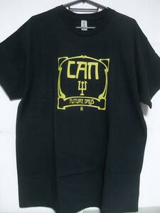 ジャーマンロック関連★即決★新品バンドＴシャツ★カン★CAN★FUTURE DAYS★ブラックボディ×イエロープリント★S/M/L/XLサイズ対応可能