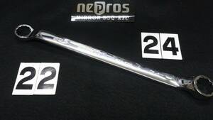 ＜03036A＞　　KTC　ネプロス　nepros　45°×6°めがねレンチ　NM5-2224　未使用