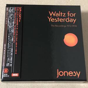 3枚組 紙ジャケット ジョーンズィー ワルツ・フォー・イエスタディ ザ・レコーディングス 1972-1974 JONESY Waltz For Yesterday