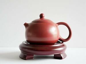 新品・未使用品 ★ 台湾茶器・茶壷・ポット ★ 木製台座付