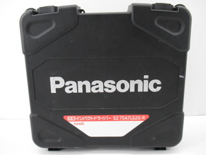 n12936-rj 中古□Panasonic パナソニック 充電インパクトドライバー EZ75A7LS2G-R ※バッテリー2個付属 基本動作のみ確認済 [098-240119]