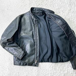 【XLsize】ショット SCHOTT レザージャケット シングルライダース メンズ 牛革 レザー ブラック 黒 紳士服 大きいサイズ