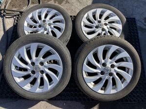 TOYOTA 185/55R15 6J +40 PCD100 アルミホイール4本セット