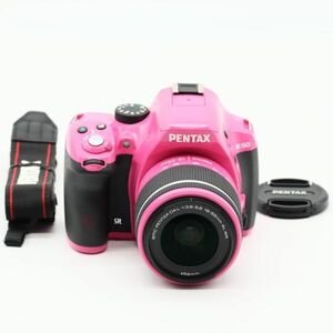 【美品】★ショット数「1028回」PENTAX K-50 DAL18-55mmWRレンズキット ピンク K-50 L18-55WR KIT PINK 10983 #1408